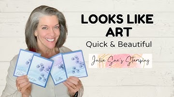 Quick & Easy Blended Card Technique That Looks Like Art