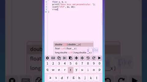 🔥To find Hypotenuse of a triangle 🔥 in C programming tutorial #shorts #coding #programming