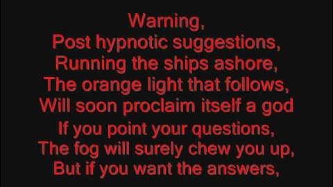 System of a Down - Suggestions Lyrics