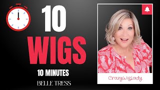 10 WIGS IN 10 MINUTES | BELLE TRESS | New Series | See 10 wigs in popular BELLE TRESS colors!