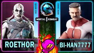 MK1 Roethor (QUAN CHI) VS Bi-Han7777 (OMNI-MAN)🥊Mortal Kombat 1🥊4K 60ᶠᵖˢ