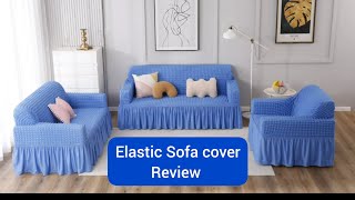 Amazon Sofa Cover Review | How to install a elastic sofa cover | The Indian Explorer screenshot 2