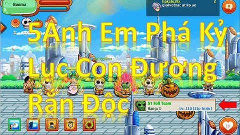 Ngọc Rồng Online - 5 Anh Em Cùng Nhau Phá Kỷ Lục Con Đường Rắn Độc