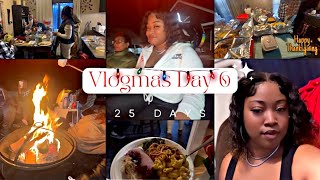 VLOGMAS DAY 6 | THANKSGIVING VLOG: Food• Quality time • Family Bonfire• Pecan Pie Fight \& more !