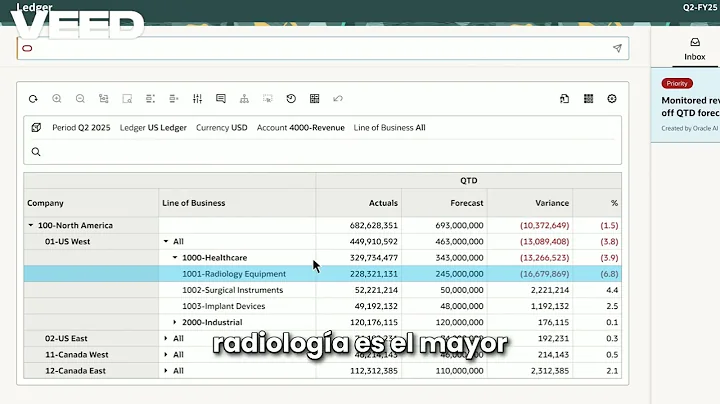 Ledger AI Agent in Oracle Fusion Cloud ERP  Demo VEED Spanish