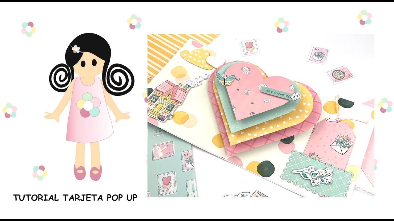 TUTORIAL TARJETA POP UP CORAZONES