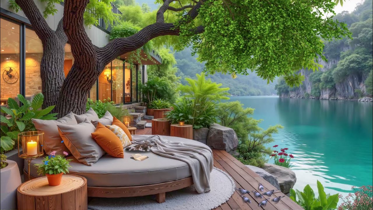 Whispering Tree Shade & Positive Jazz 🌿 Good Mood Jazz Instrumental for Relax Your Mind