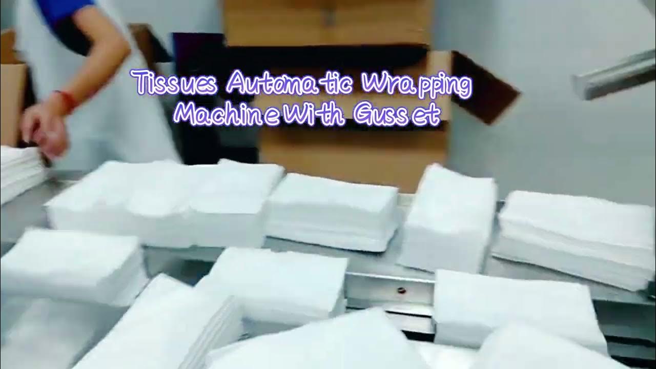 High Performance Flow Packaging Machine Flat Tissue Paper Wrapping