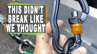Does Petzl's Wire Lock locking carabiner hold up to other climbing carabiners?