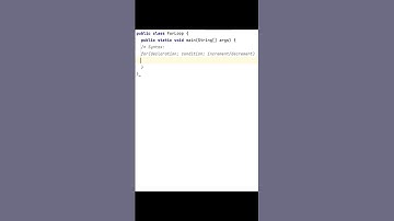 LOOPS in java | For loop concept