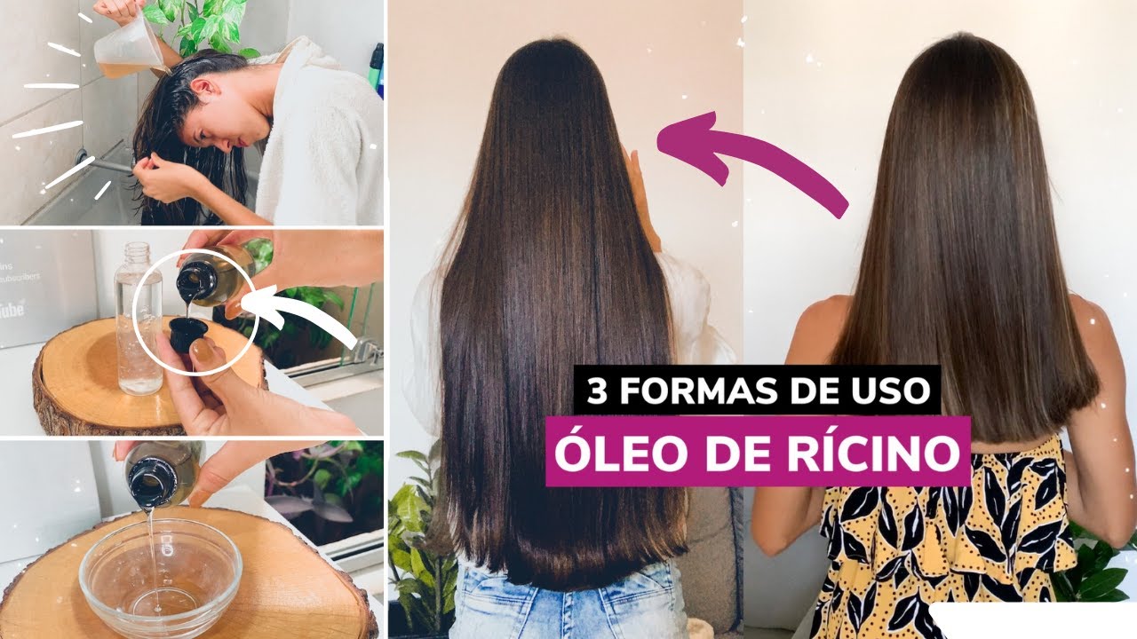 3 MANEIRAS DE USAR ÓLEO DE RÍCINO PARA ESTIMULAR O CRESCIMENTO EXTREMO DO CABELO | Óleo de Mamona