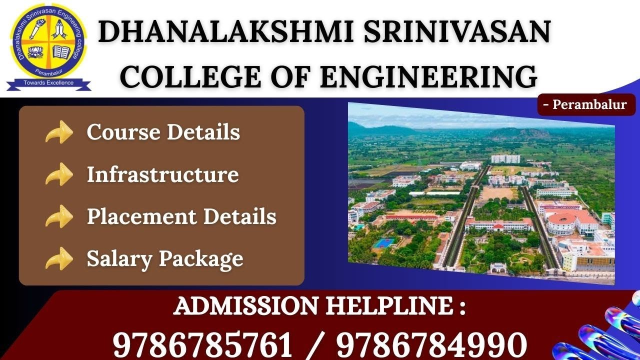 Dhanalakshmi Srinivasan College of Engineering Perambalur | Courses ...