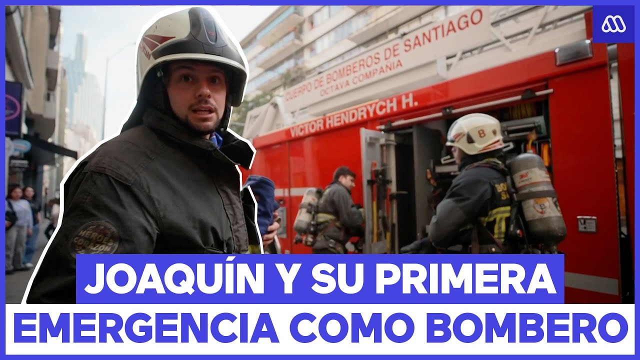 Joaquín Méndez participa de una emergencia como Bombero | Acceso a lo nuestro