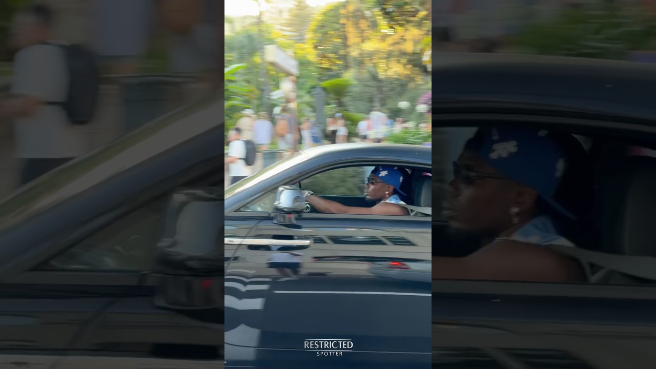 Paul Pogba Driving in Monaco