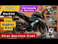 Pulsar Ns400z First Service Cost 2025 || Full Details Service Video #bajaj #bajajindiaofficial