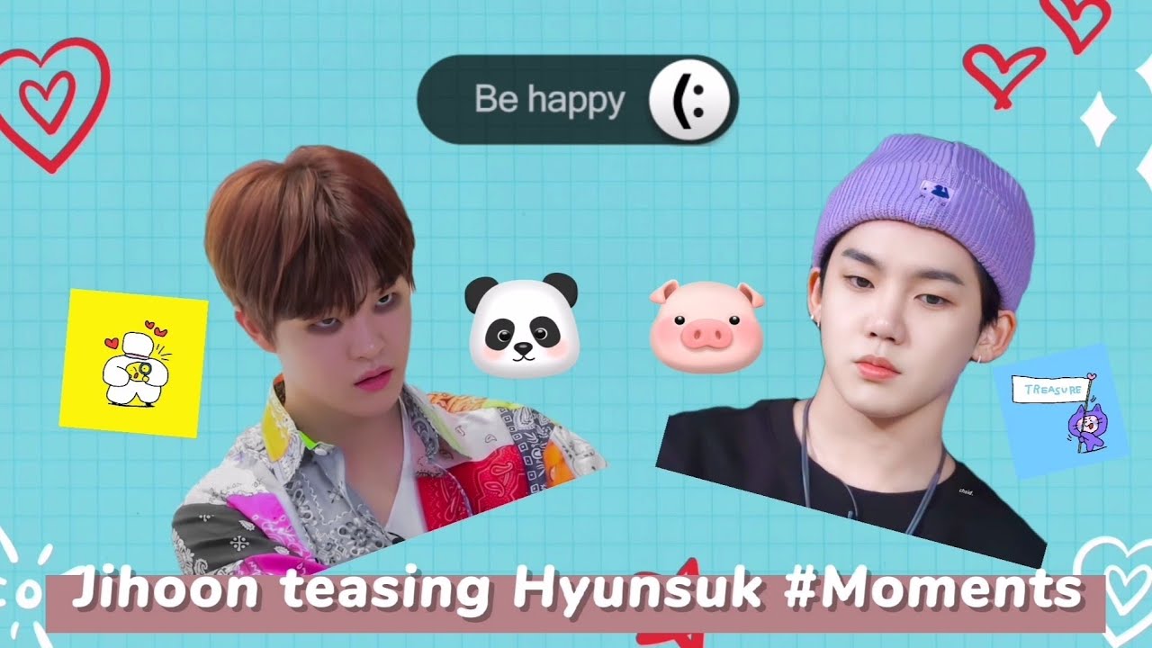 Jihoon teasing Hyunsuk - TREASURE (The Saga) Funny Moments