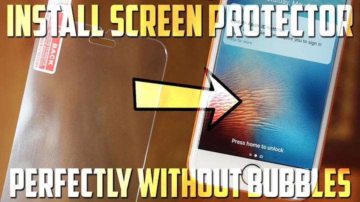 How To Perfectly Install ANY Screen Protector Without Bubbles!