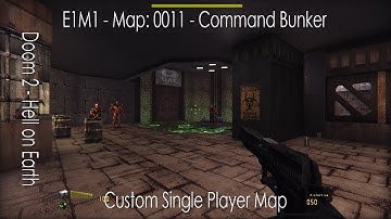 Doom 2 - Hell on Earth - Map: 0011 - Command Bunker - [4K] - [100%]