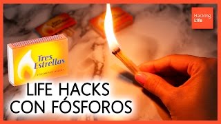 Los mejores 5 LIFE HACKS con FÓSFOROS o CERILLAS 🔥 TRUCOS en Hacking Life