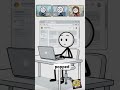 Stickman Forgot He Was Screen Sharing… Then THIS Happened! 😂💀 #shorts #comedy #funny