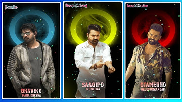 New Neon Circle Shape Lyrical Whatsapp Status Video Editing in Kinemaster Telugu || Bobby Editz