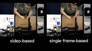 skeleton extraction comparison: single frame vs video