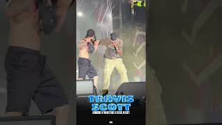  Travis Scott Alongside A Fan On Stage At Beach Please 