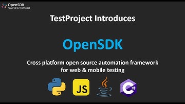 Cross platform open source automation framework for web & mobile testing - Introducing OpenSDK