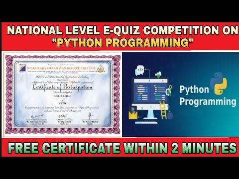 Free Python Programming Course With Certificate I Python Programming Certificate I Digital Classroom