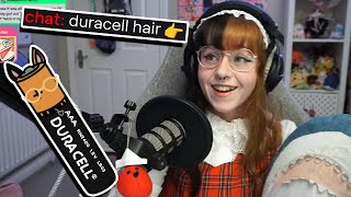 cake didn t realise she looked like a battery but chat did