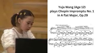 Yuja Wang (Age 12) plays Chopin Impromptu No. 1 in A flat Major, Op.29 | Video Score