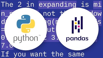 Pandas DataFrame: difference between rolling and expanding function