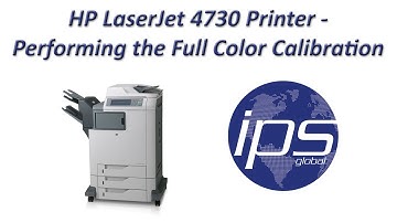 HP 4730 - Performing the Full Color Calibration
