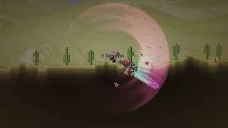 Biome Blade from Calamity Mod perfectly synchs with "Pillar Men" Theme