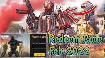 February 2022 Redeem Code Codm | Call Of Duty Mobile Redeem Code | Codm Codes | Codm Redeem Code