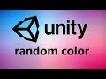 Object With Random Color In Unity