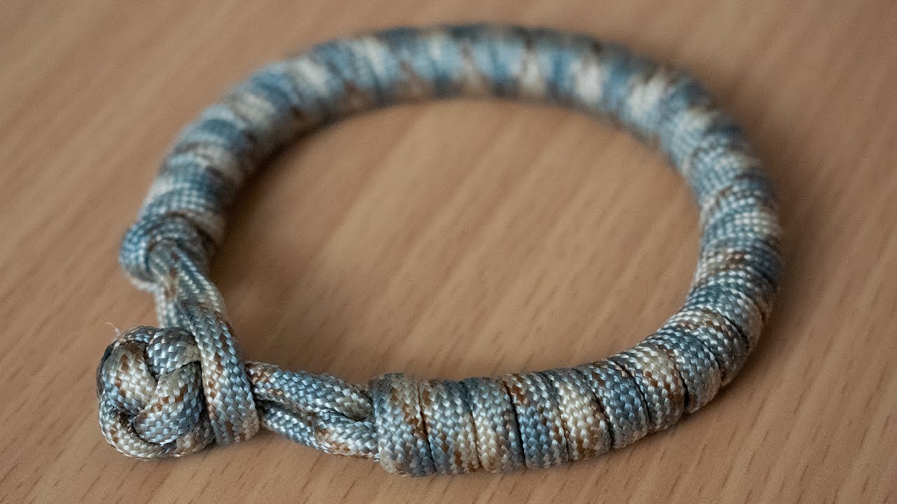 Pulsera paracord clásica y fácil.