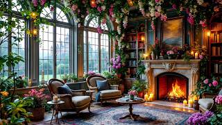 Soft Crackling Embers & Blooming Flowers: ASMR Escape
