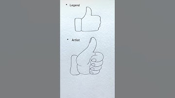 how to make a draw hand like 👍//easy drawing step by step#shortsfeed#short
