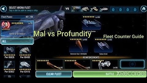 Mal vs. Profundity - Fleet Counter Guide