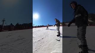 GF Toe Turn Lesson 3 Fails #snowboarding #toeturnfails #snowboardlesson