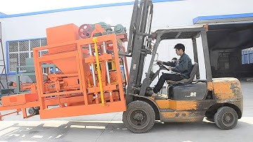 Part 1. installation of QT4-25 semi automatic cement brick making machine for cinder block
