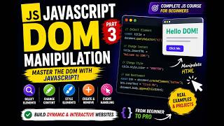Master DOM Manipulation Using JavaScript | Full Beginner Guide