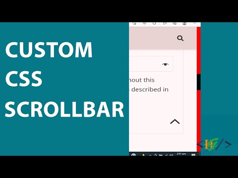 How to Create Custom Scrollbar using CSS in Website | Customize Scrollbar