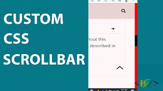 How to Create Custom Scrollbar using CSS in Website | Customize Scrollbar