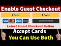 🔥How to Enable PayPal Guest Checkout ? 🔥Account Settings Step by Step Guide