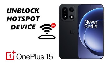 How To Remove / Unblock Device From OnePlus 15 Hotspot