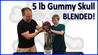 World's Largest Gummy Skull ... Blended!! : Crude Brothers