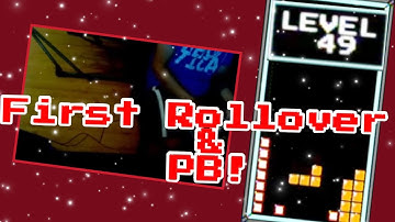 NES TETRIS- OVERALL PB AND FIRST ROLLOVER WITH ROLL!