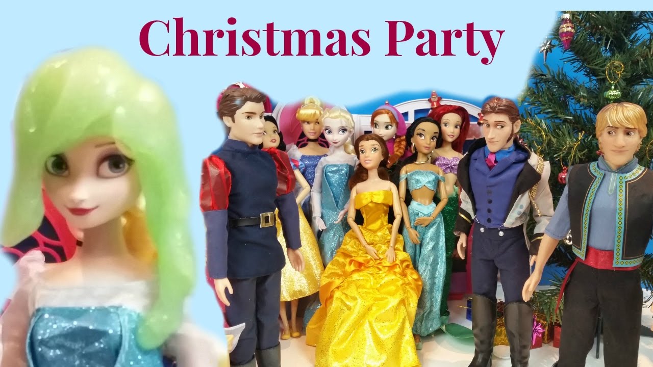 Disney princesses Christmas Party, YouTube